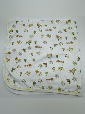 Kissy Kissy Pima Cotton Swaddle Blanket in Owls Print